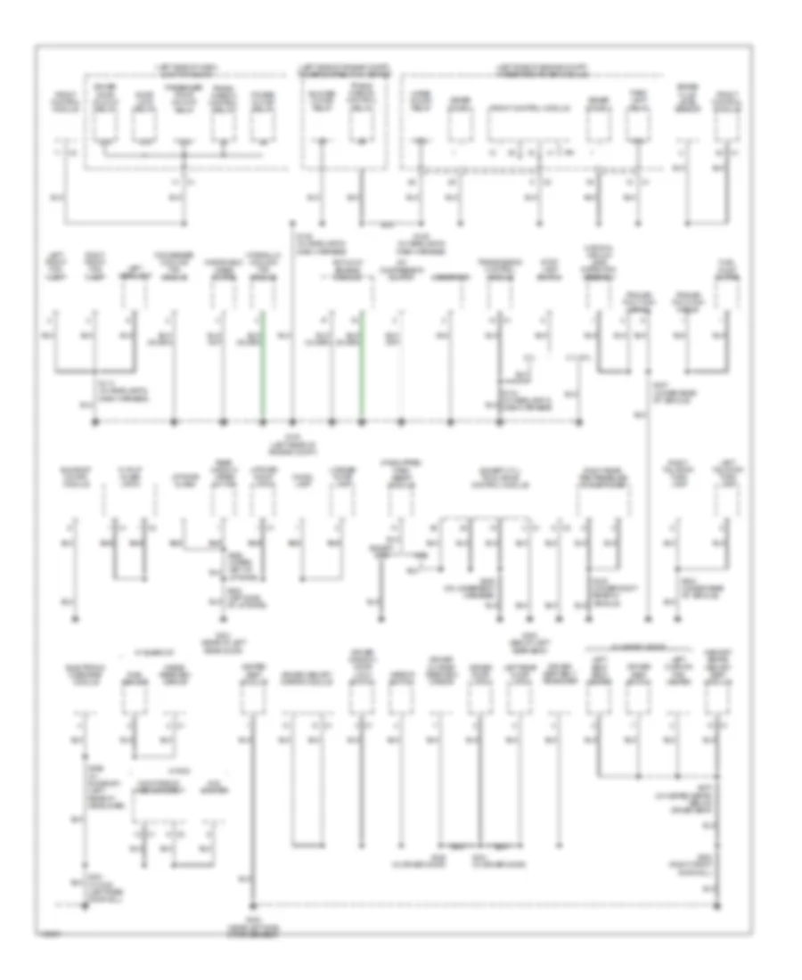 Ground Distribution Wiring Diagram 2 of 2 for Jeep Grand Cherokee Limited 2005