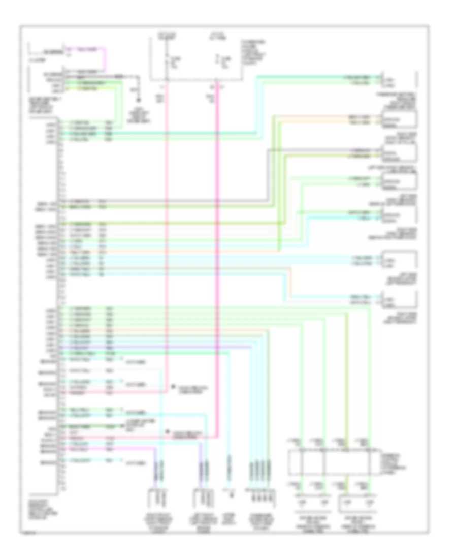 Supplemental Restraints Wiring Diagram 1 of 2 for Jeep Grand Cherokee Limited 2005