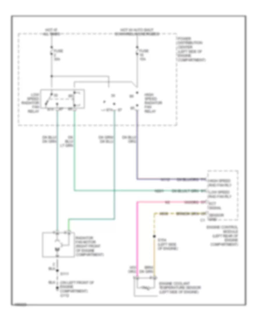 2.8L Diesel, Cooling Fan Wiring Diagram for Jeep Liberty Limited 2005