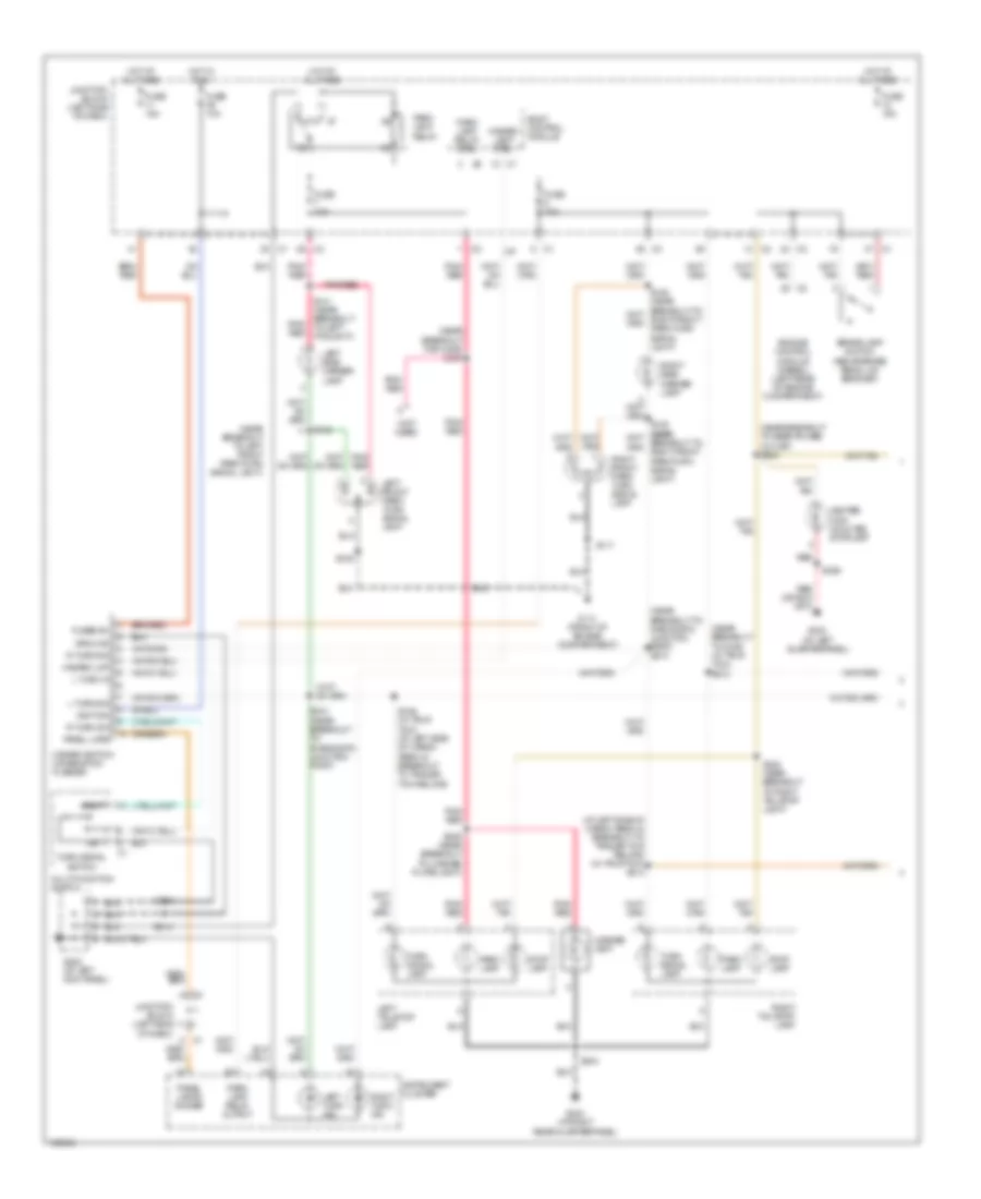 Exterior Lamps Wiring Diagram (1 of 2) for Jeep Liberty Limited 2005