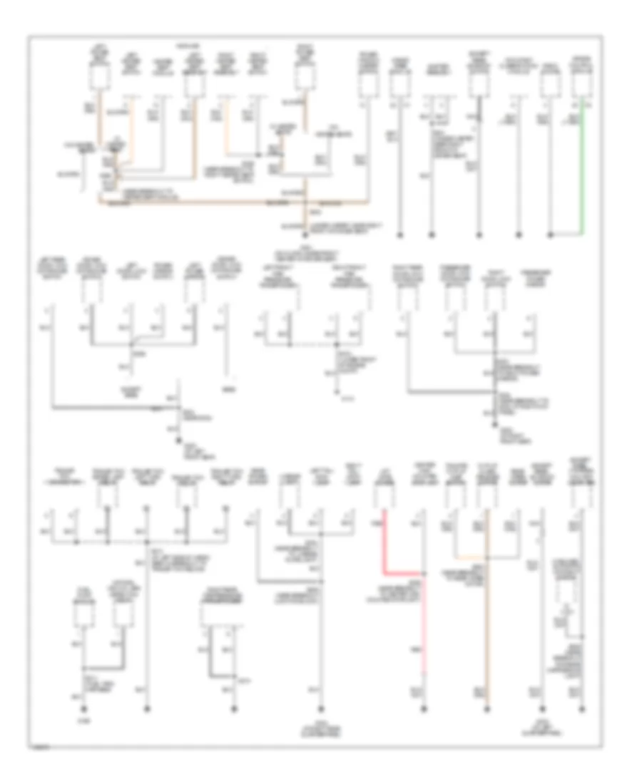 Ground Distribution Wiring Diagram (2 of 2) for Jeep Liberty Limited 2005