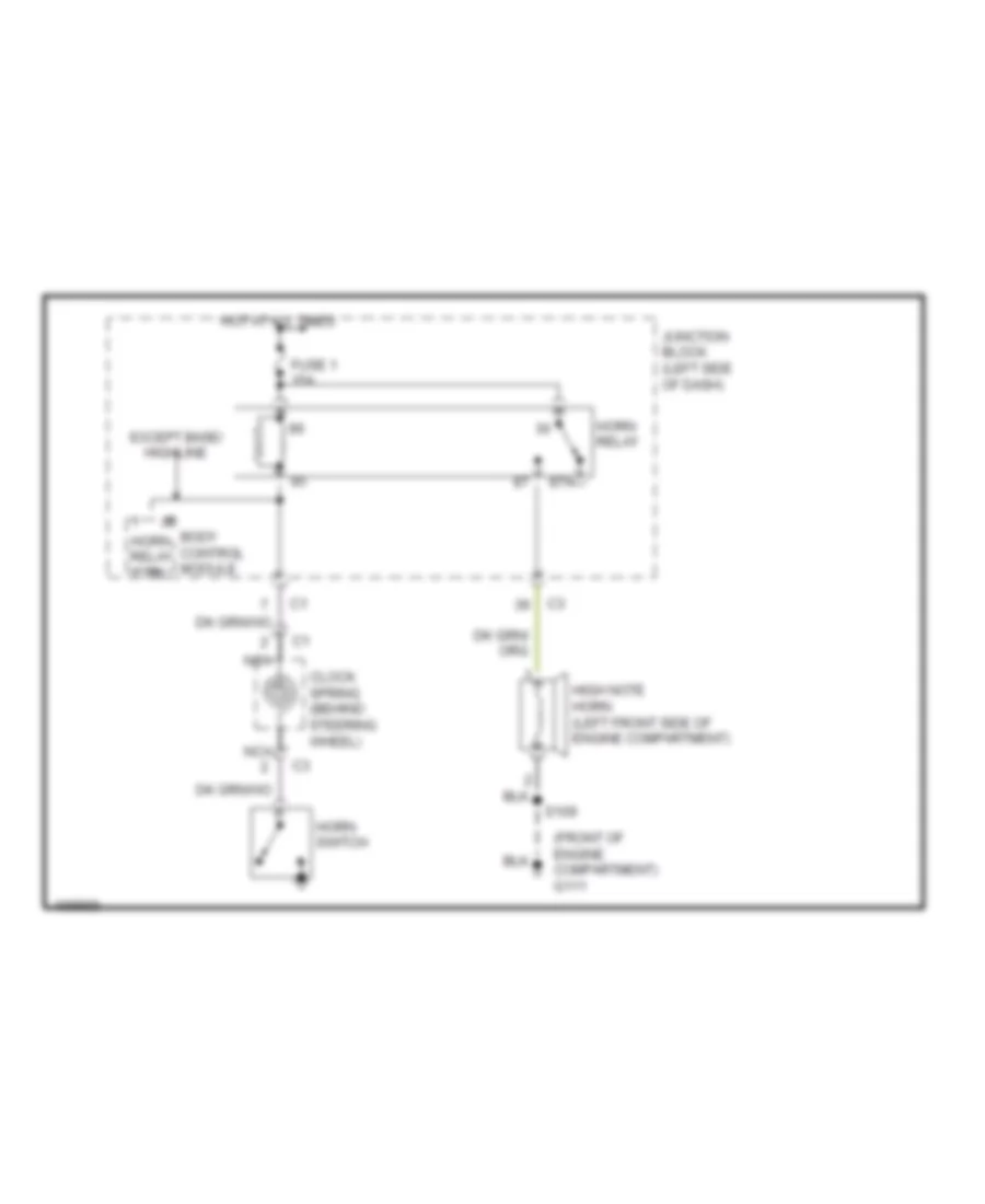 Horn Wiring Diagram for Jeep Liberty Limited 2005