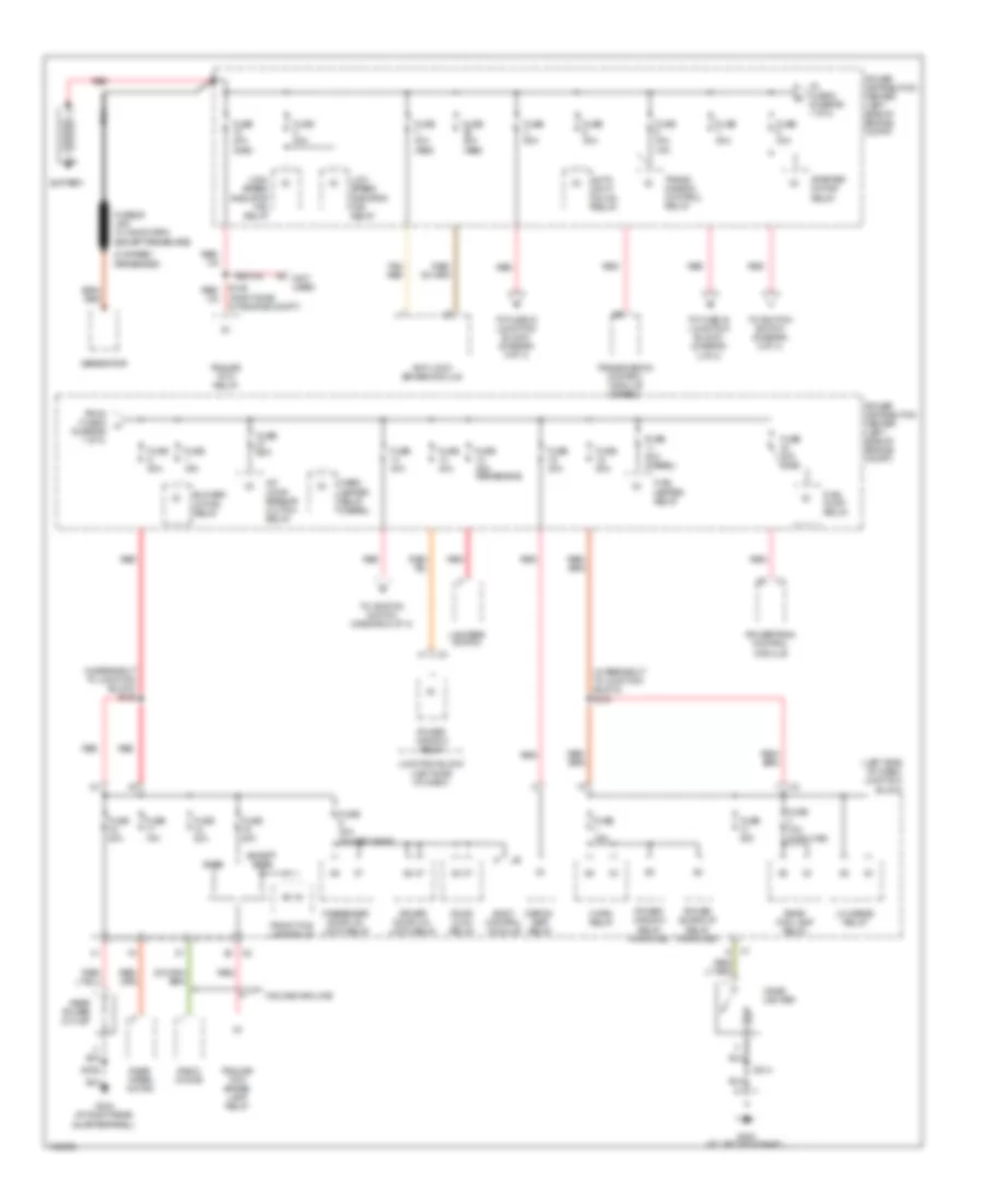 Power Distribution Wiring Diagram 1 of 3 for Jeep Liberty Limited 2005