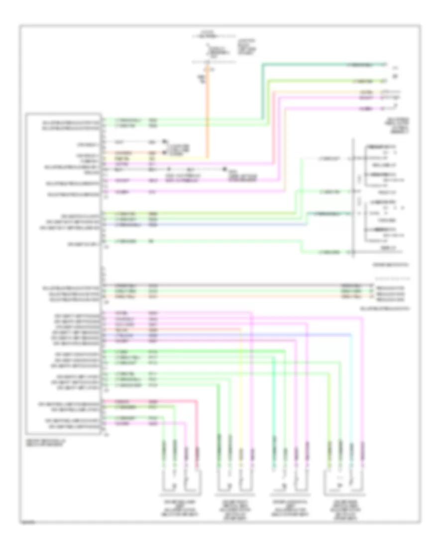 Memory Systems Wiring Diagram 1 of 3 for Jeep Grand Cherokee Laredo 2008