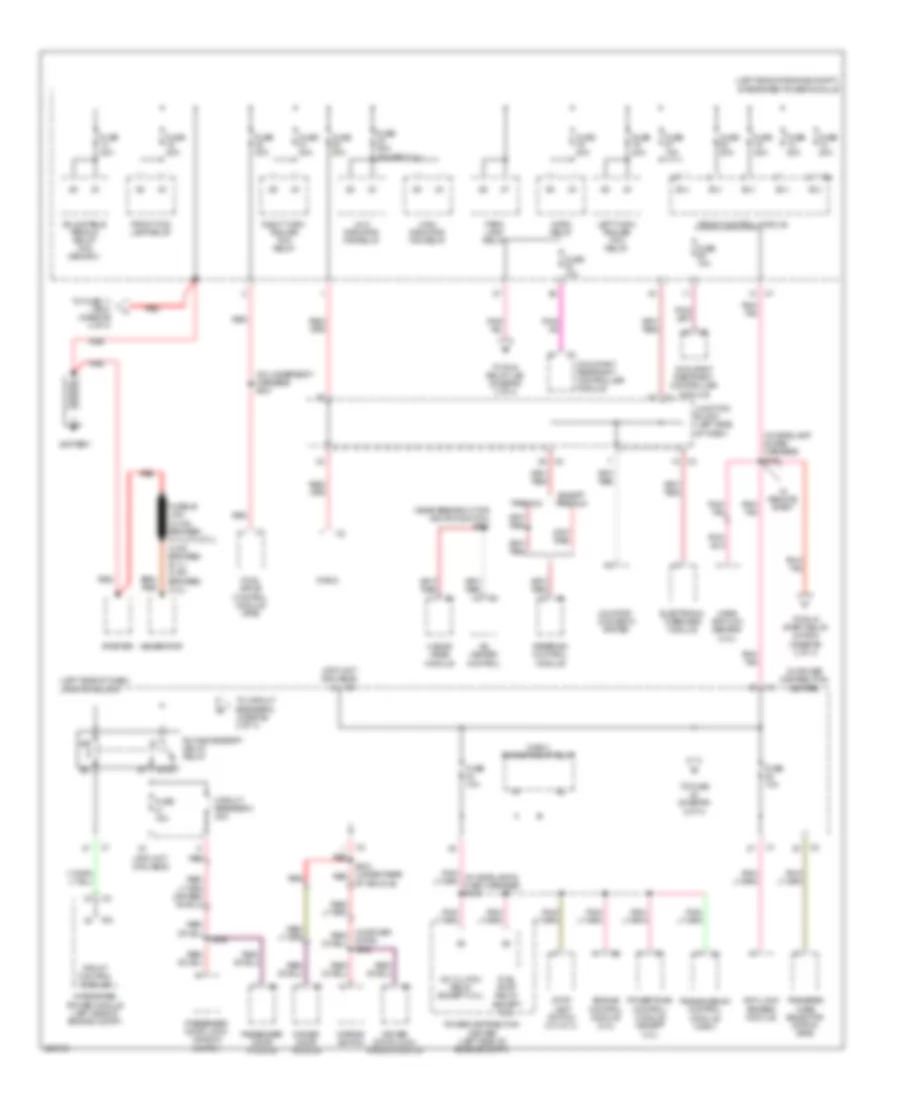 Power Distribution Wiring Diagram 1 of 4 for Jeep Grand Cherokee Laredo 2008