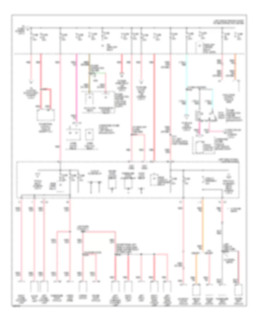 Power Distribution Wiring Diagram 2 of 4 for Jeep Grand Cherokee Laredo 2008
