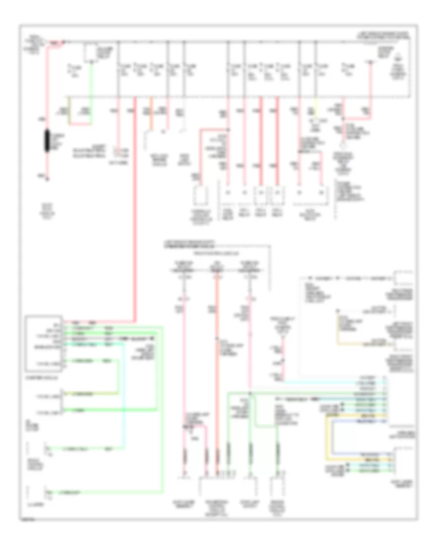 Power Distribution Wiring Diagram 4 of 4 for Jeep Grand Cherokee Laredo 2008