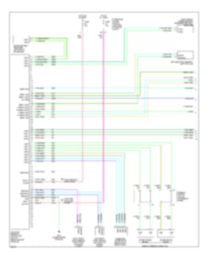 Supplemental Restraints Wiring Diagram 1 of 2 for Jeep Grand Cherokee Laredo 2008