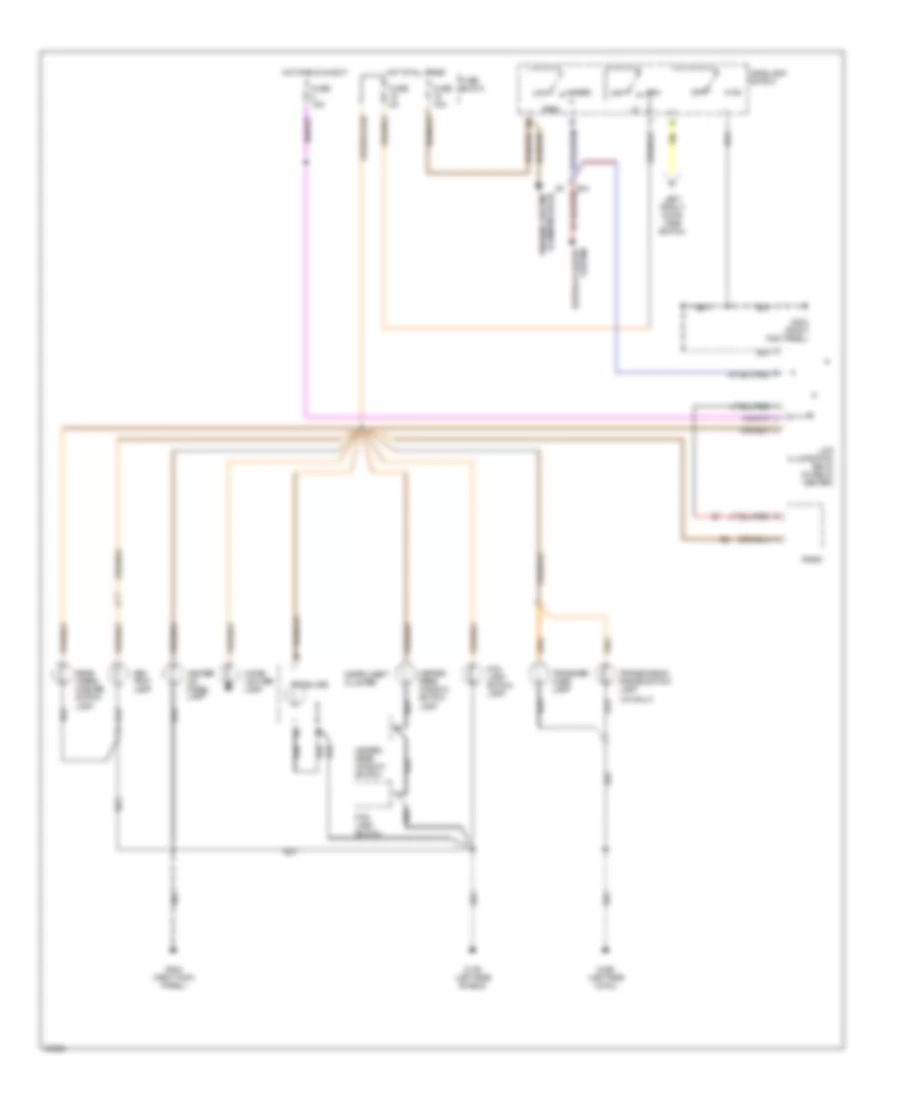 Interior Light Wiring Diagram 2 of 2 for Jeep Cherokee Country 1994
