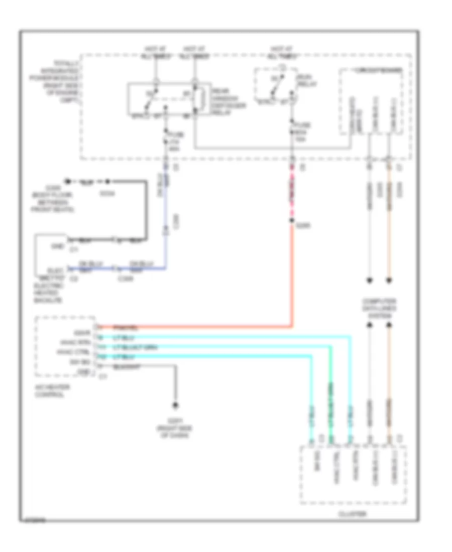 Defoggers Wiring Diagram for Jeep Wrangler Unlimited Islander 2010