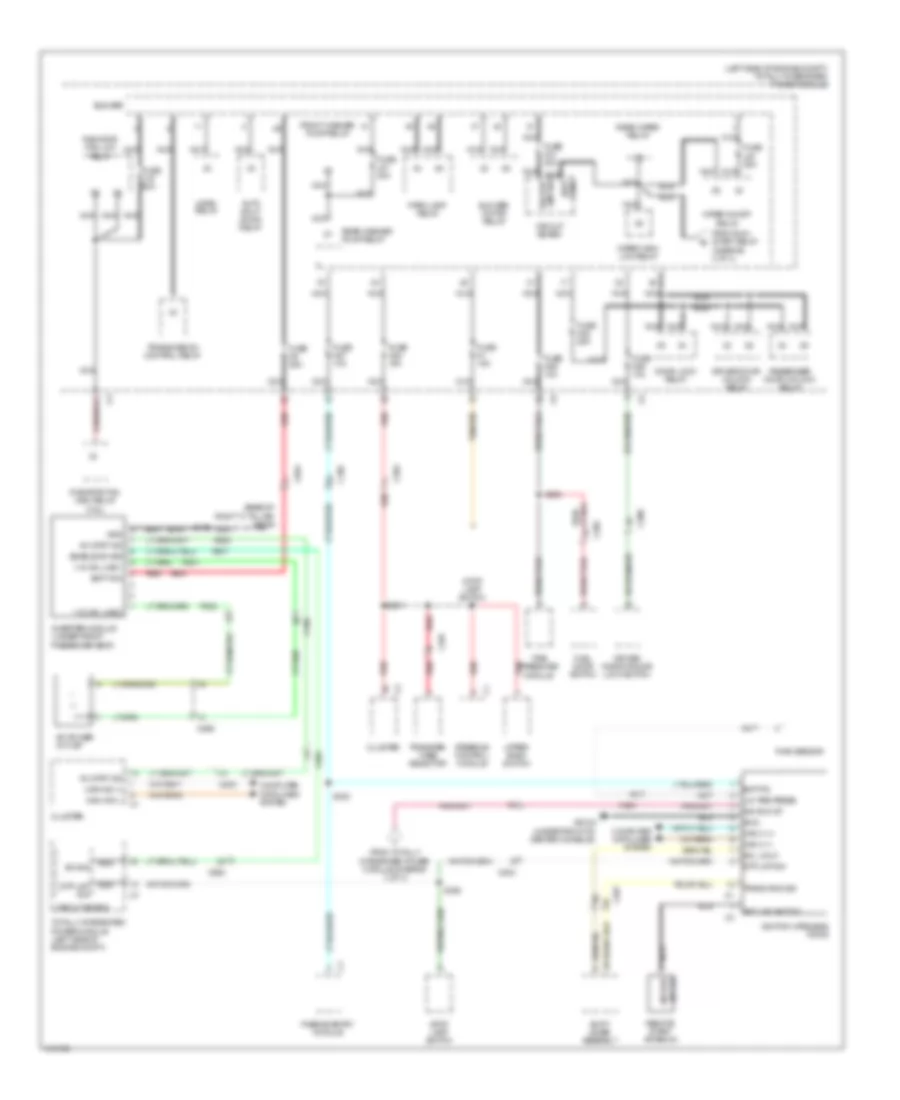Power Distribution Wiring Diagram 2 of 4 for Jeep Grand Cherokee Laredo 2013