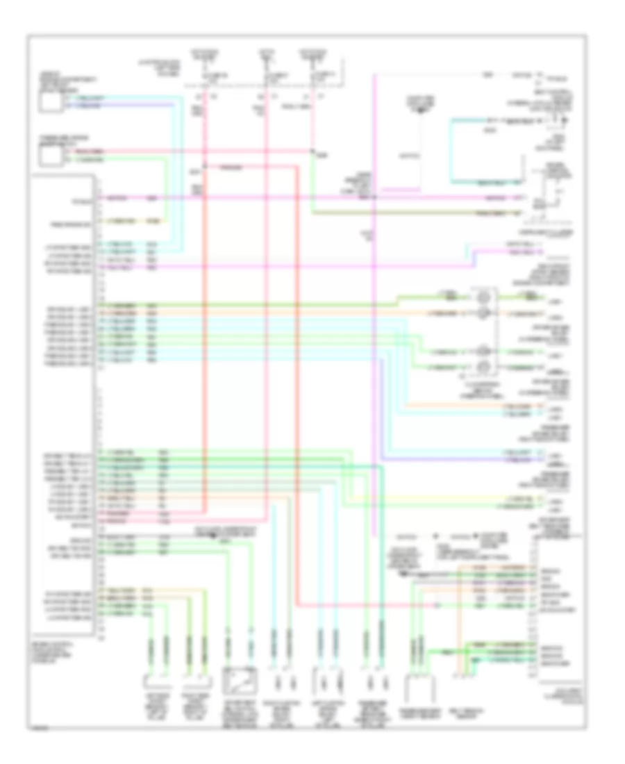 Supplemental Restraints Wiring Diagram for Jeep Liberty Renegade 2005
