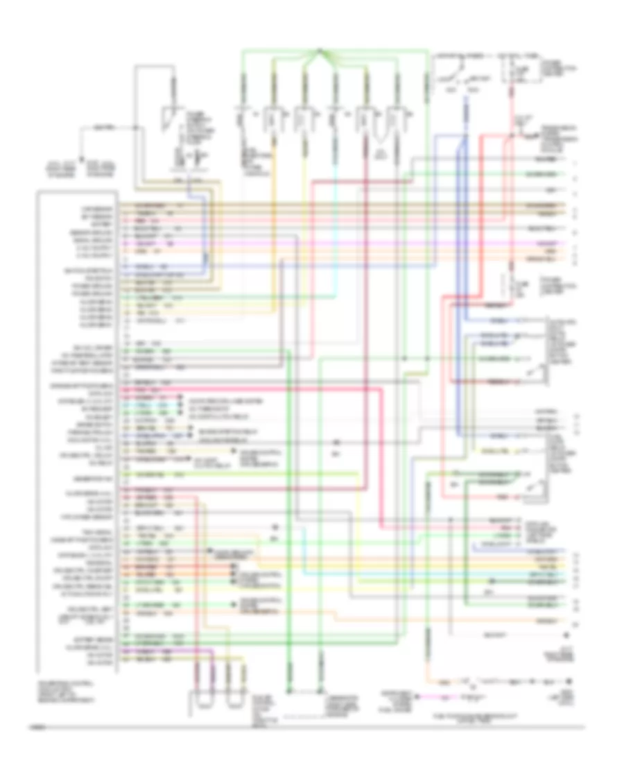 4 0L Engine Performance Wiring Diagrams 1 of 2 for Jeep Cherokee SE 1994