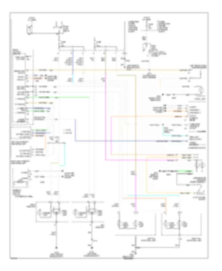 Exterior Lamps Wiring Diagram for Jeep Grand Cherokee Limited 2008