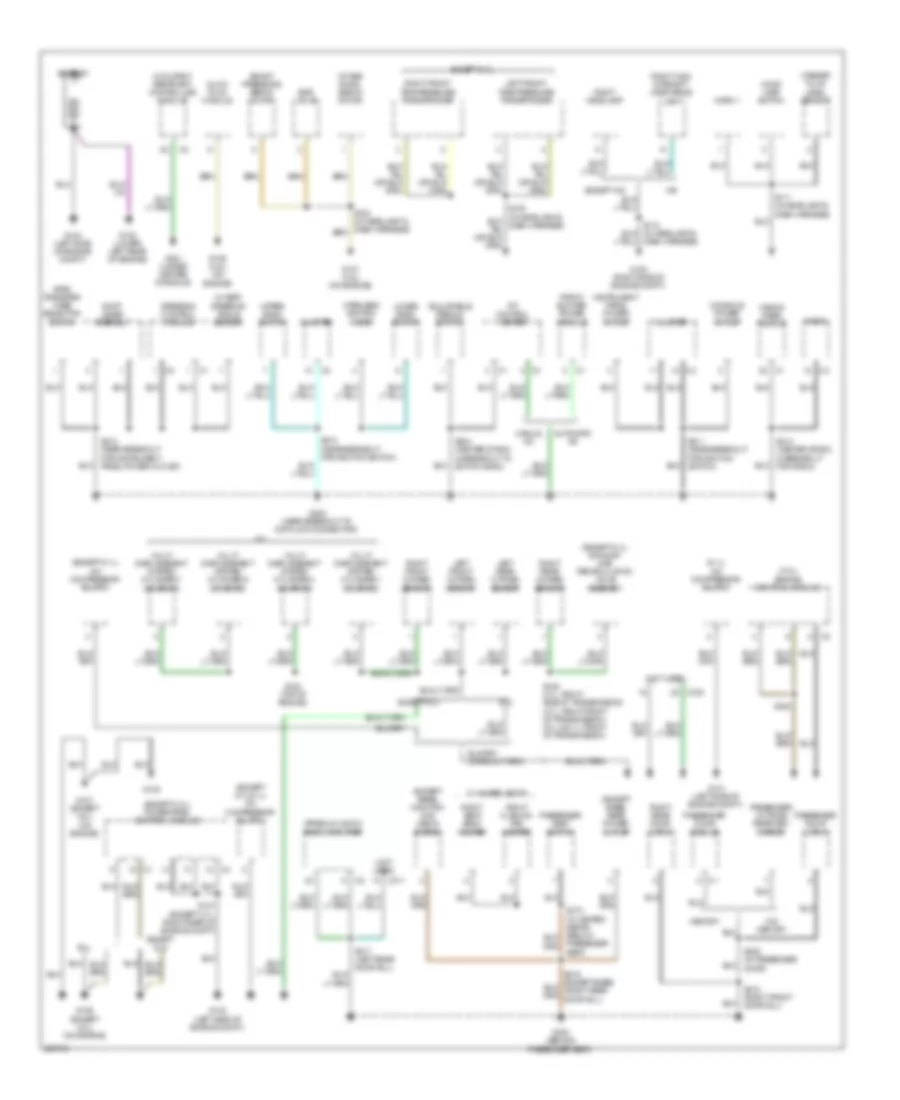 Ground Distribution Wiring Diagram 1 of 2 for Jeep Grand Cherokee Limited 2008