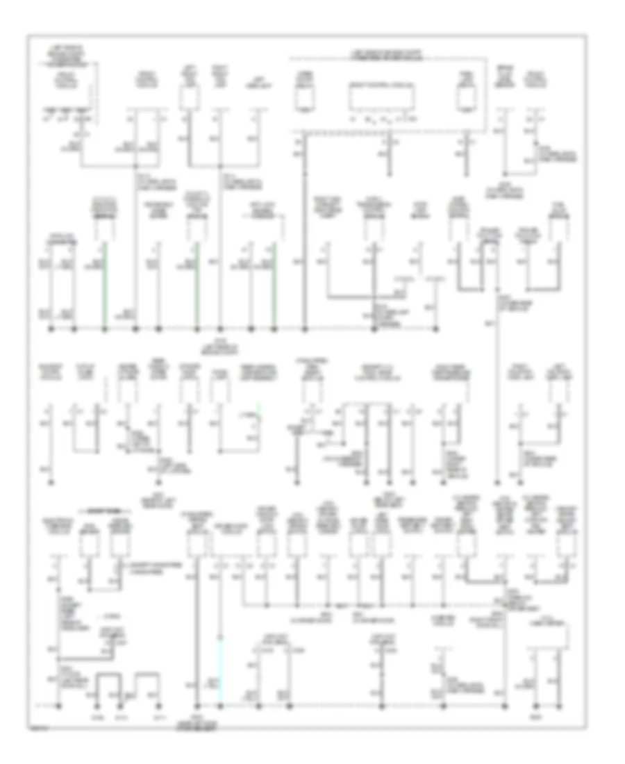 Ground Distribution Wiring Diagram 2 of 2 for Jeep Grand Cherokee Limited 2008