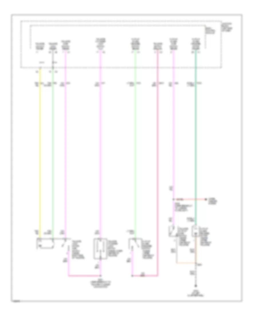 Power Door Locks Wiring Diagram (2 of 2) for Jeep Liberty Rocky Mountain Edition 2005