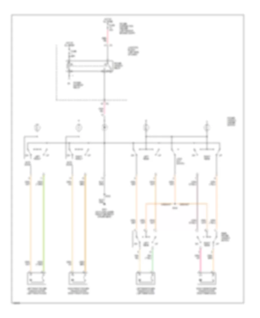 Power Windows Wiring Diagram for Jeep Liberty Rocky Mountain Edition 2005