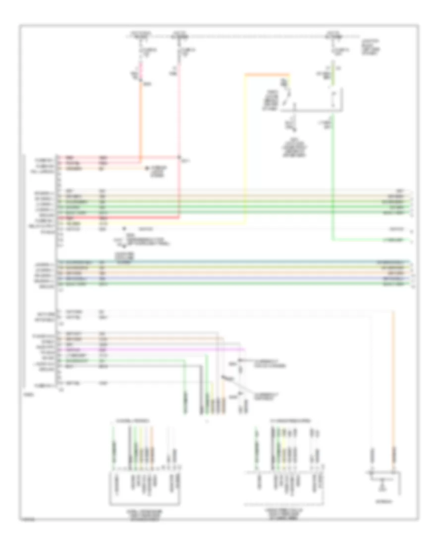 Radio Wiring Diagram, Premium (1 of 2) for Jeep Liberty Rocky Mountain Edition 2005