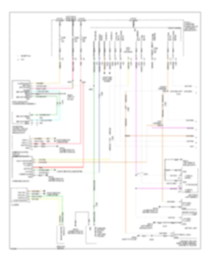 Exterior Lamps Wiring Diagram (1 of 2) for Jeep Grand Cherokee Limited 2013