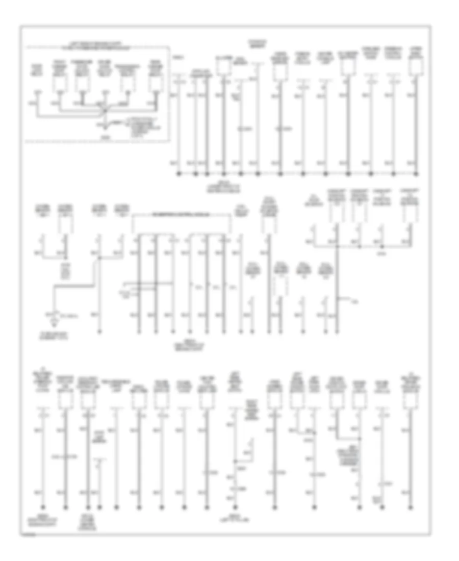 Ground Distribution Wiring Diagram (2 of 3) for Jeep Grand Cherokee Limited 2013