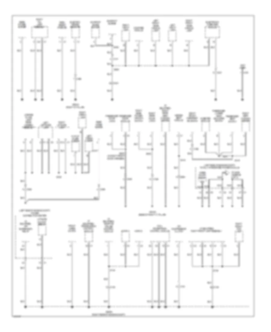 Ground Distribution Wiring Diagram (3 of 3) for Jeep Grand Cherokee Limited 2013