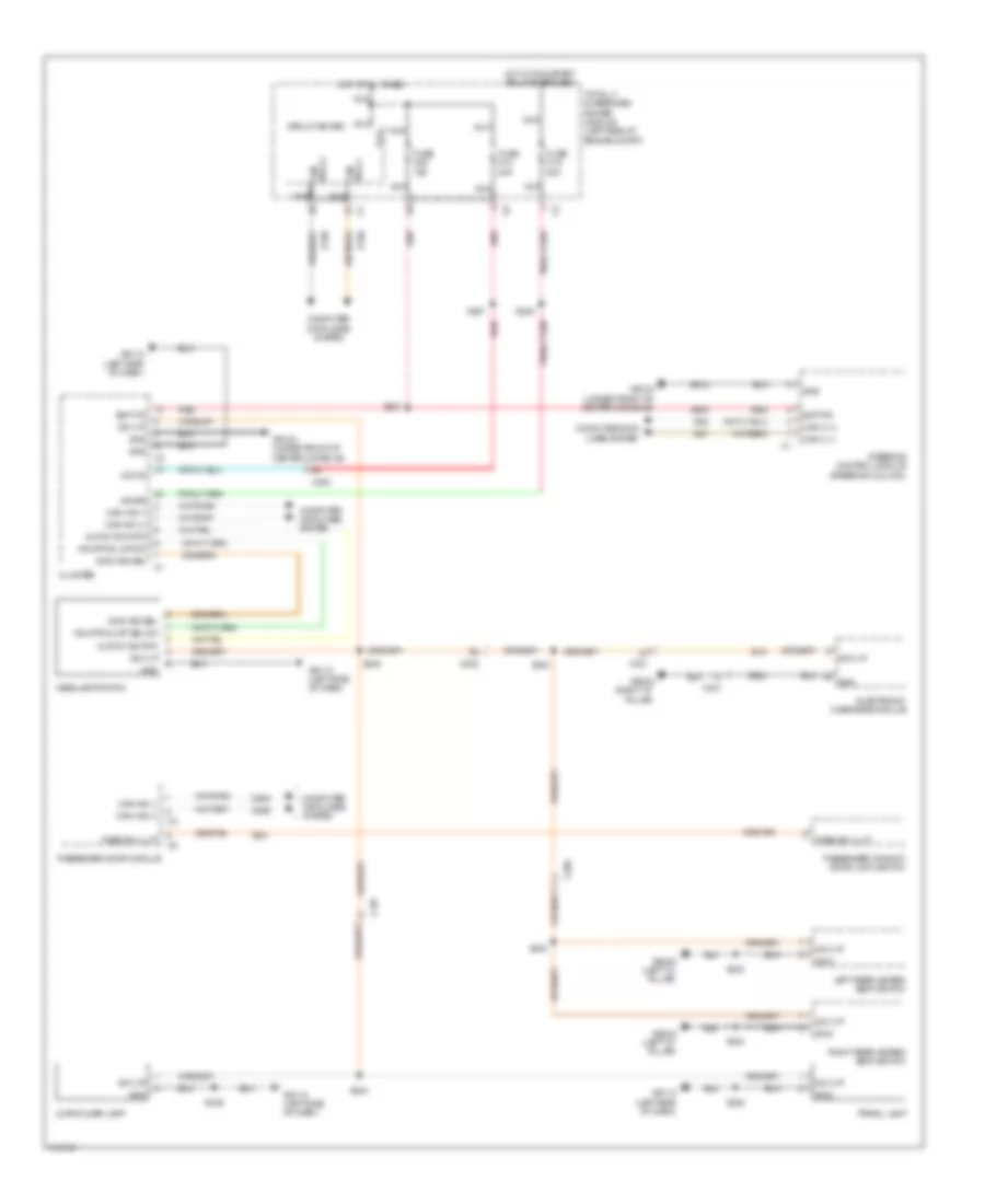 Instrument Illumination Wiring Diagram for Jeep Grand Cherokee Limited 2013