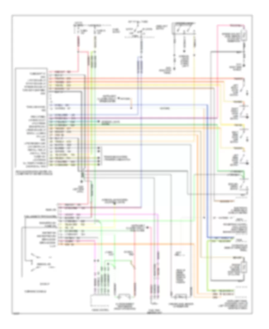 Overhead Console  VIC Wiring Diagram for Jeep Grand Cherokee Limited 1994