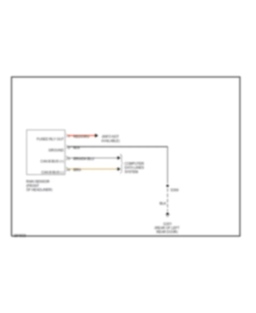 схема Датчика дождя для Jeep Grand Cherokee SRT-8 2008