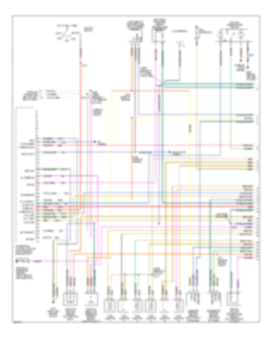 4.0L, Engine Performance Wiring Diagram (1 of 4) for Jeep Wrangler Rubicon 2005