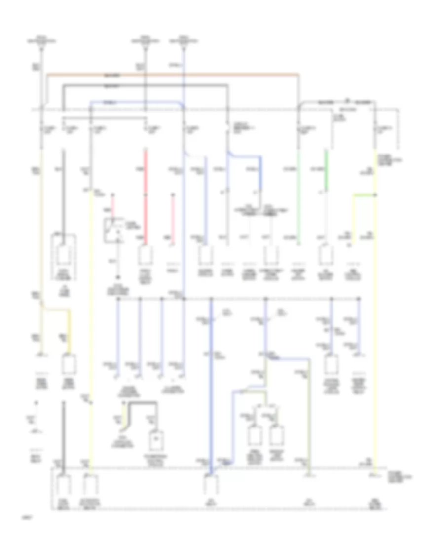 Power Distribution Wiring Diagram 2 of 2 for Jeep Wrangler Renegade 1994