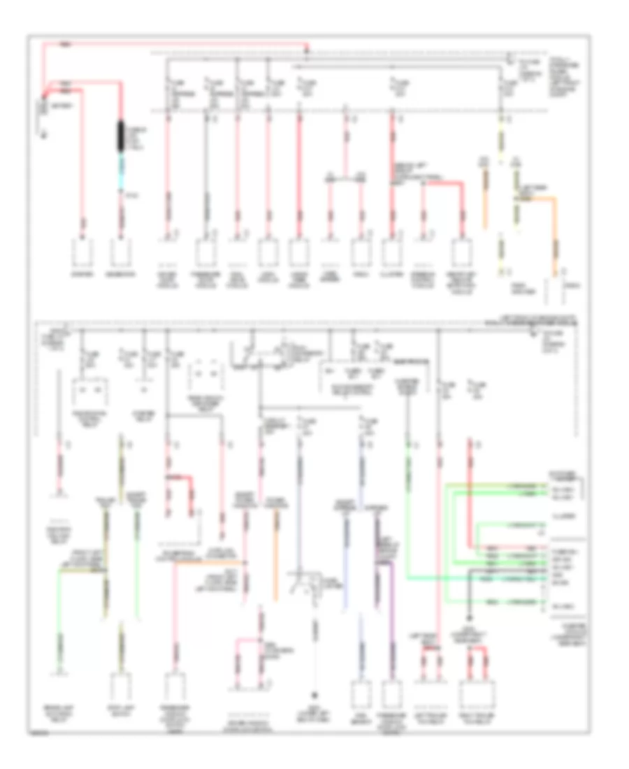 Power Distribution Wiring Diagram 1 of 3 for Jeep Liberty Limited 2008