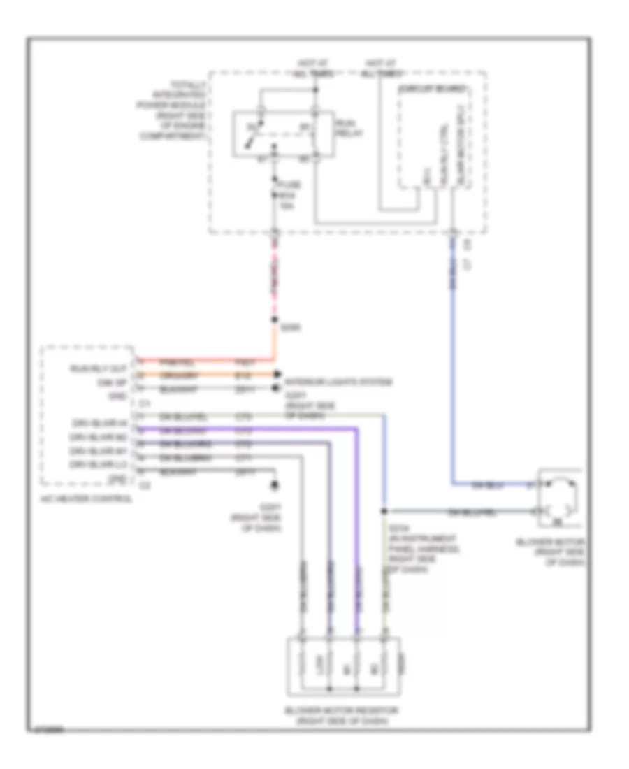 Heater Wiring Diagram for Jeep Wrangler Unlimited Sport 2010