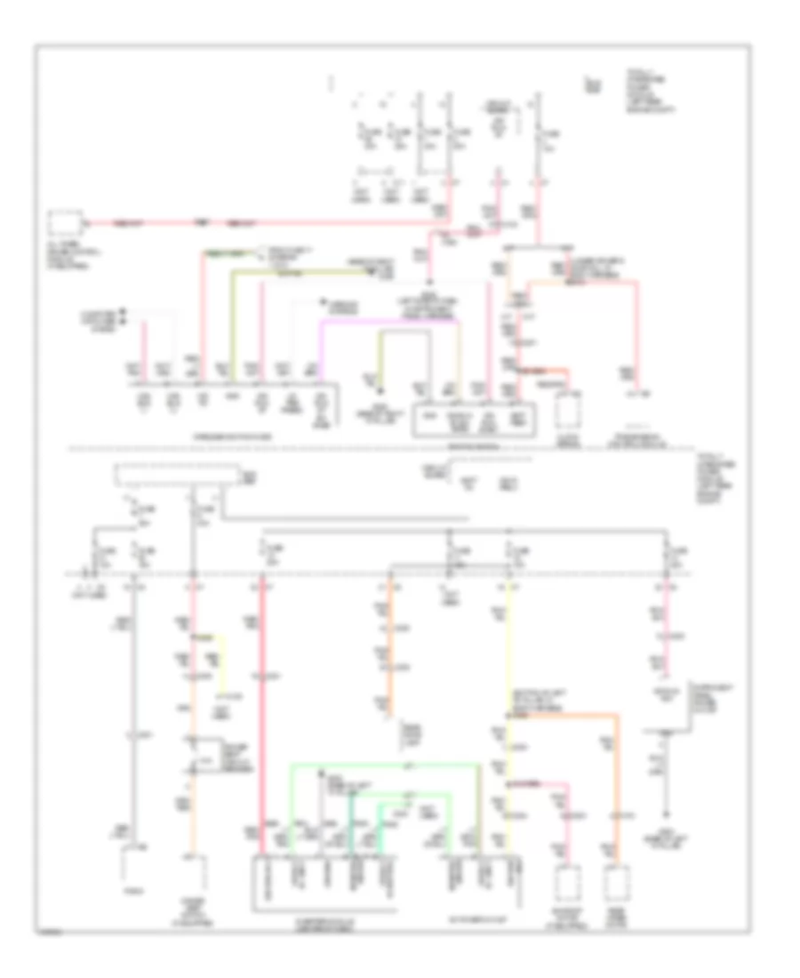 Power Distribution Wiring Diagram (2 of 3) for Jeep Compass 2011