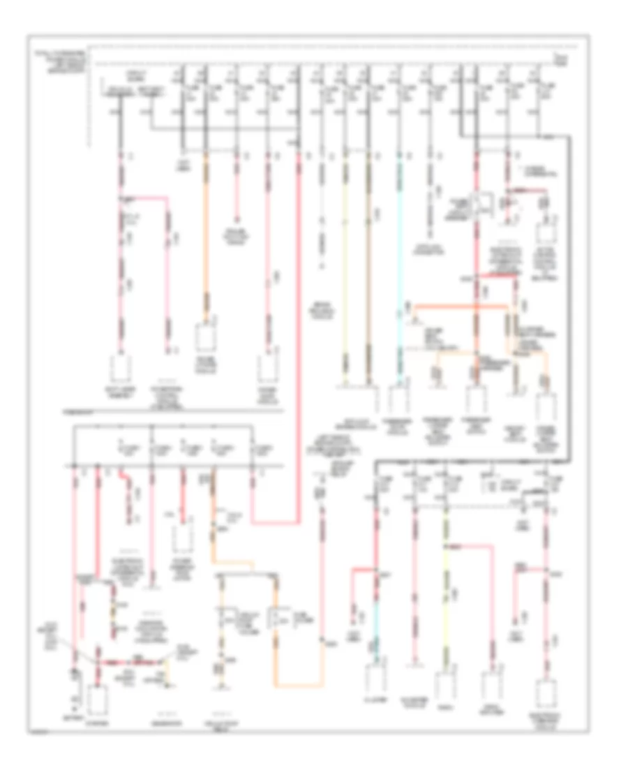 Power Distribution Wiring Diagram 1 of 4 for Jeep Grand Cherokee SRT 8 2013