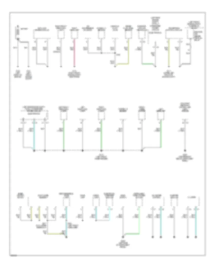 Ground Distribution Wiring Diagram 1 of 3 for Jeep Patriot Limited 2008