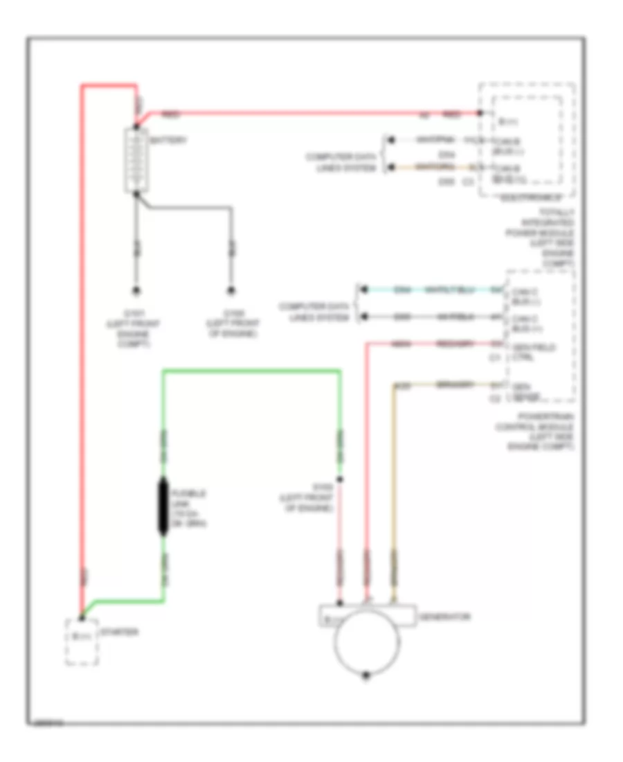 Charging Wiring Diagram for Jeep Patriot Limited 2008