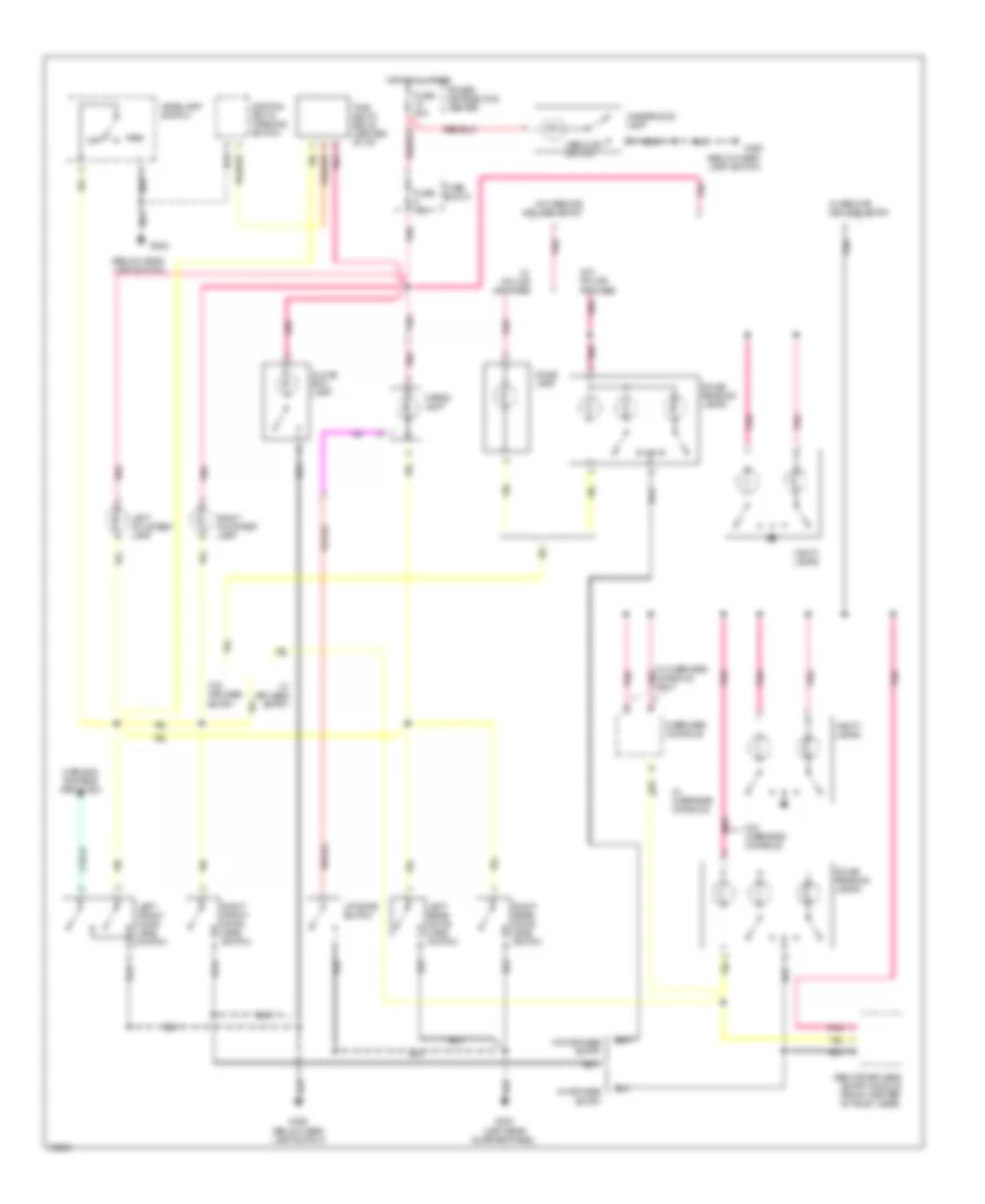 Interior Light Wiring Diagram 1 of 2 for Jeep Cherokee Country 1995