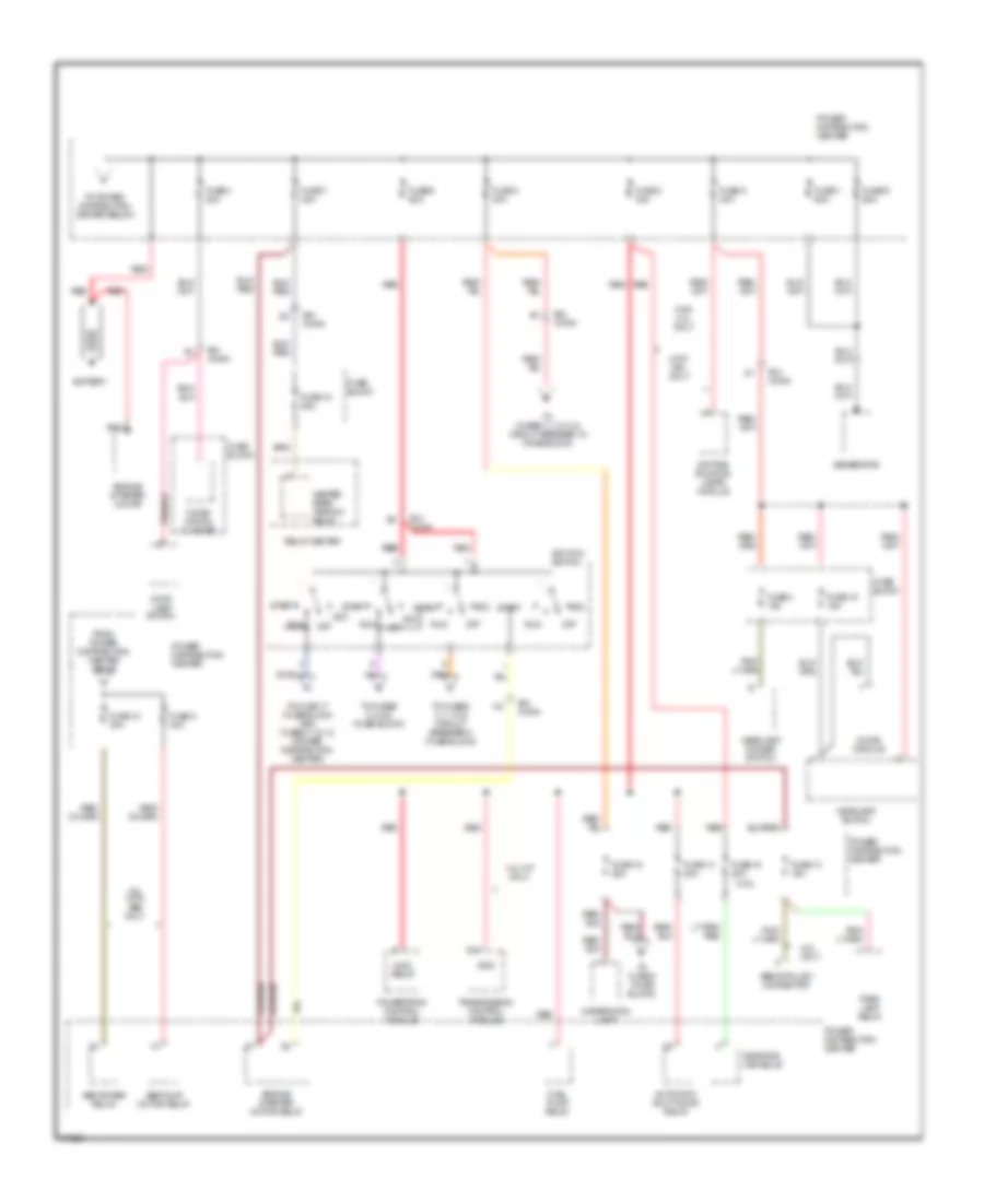 Power Distribution Wiring Diagram 1 of 3 for Jeep Cherokee Country 1995