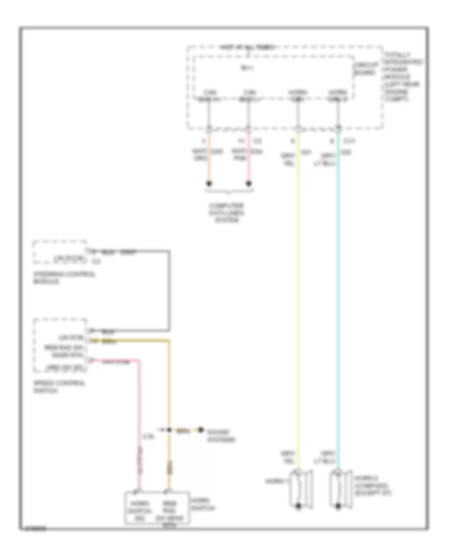 Horn Wiring Diagram for Jeep Compass Latitude 2011