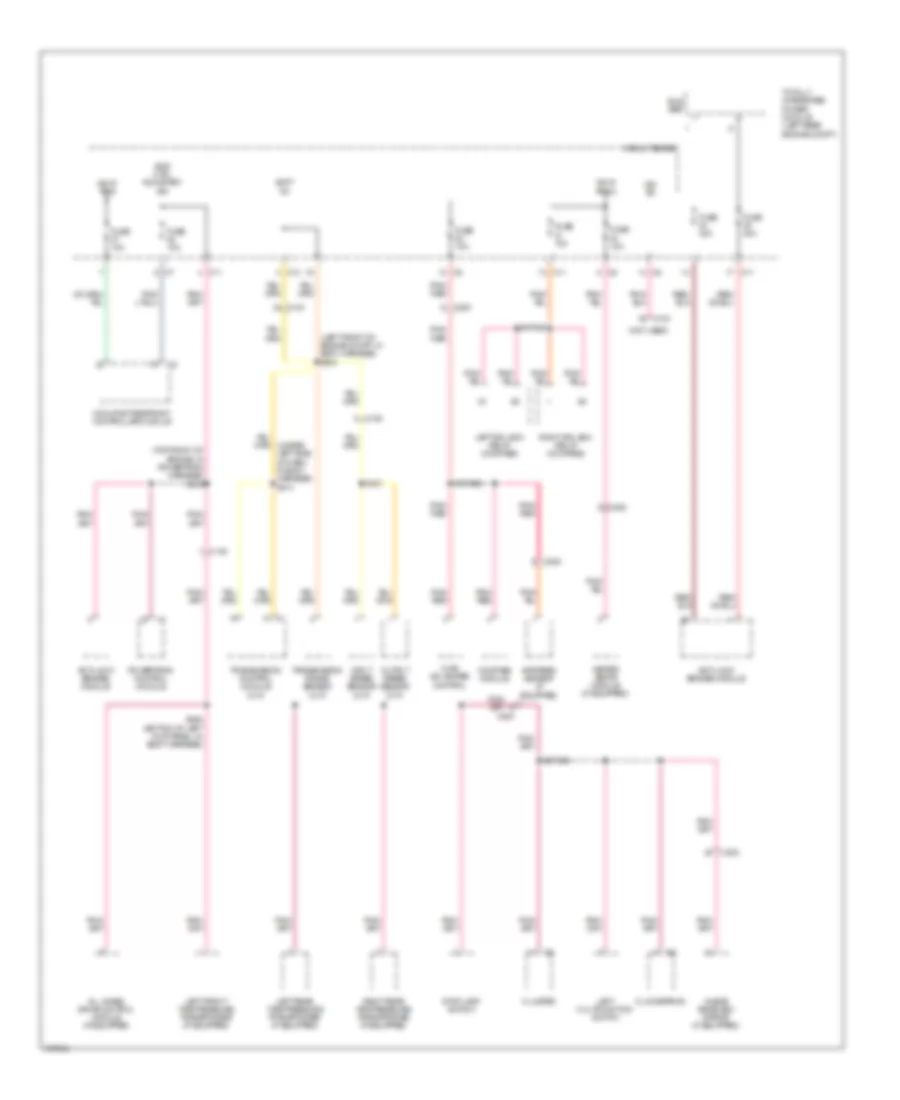 Power Distribution Wiring Diagram 3 of 3 for Jeep Compass Latitude 2011