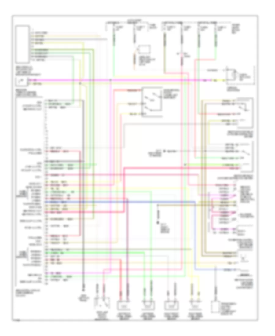 Anti-lock Brake Wiring Diagrams for Jeep Cherokee SE 1995