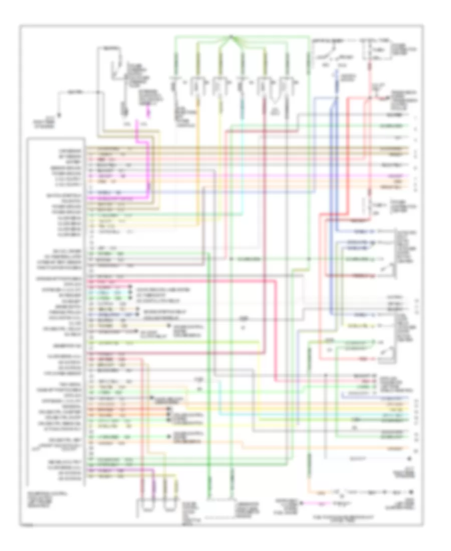 4 0L Engine Performance Wiring Diagrams 1 of 2 for Jeep Cherokee SE 1995