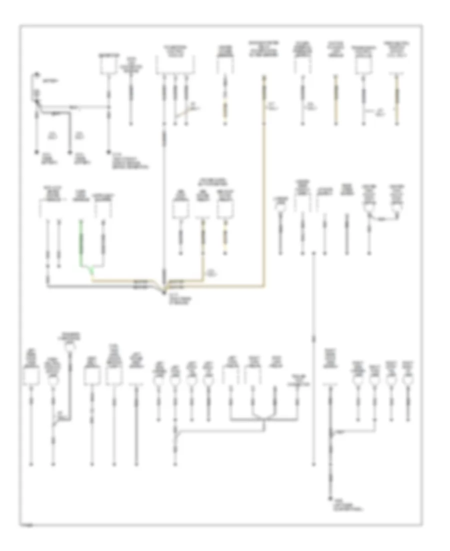 Ground Distribution Wiring Diagram 1 of 2 for Jeep Cherokee SE 1995
