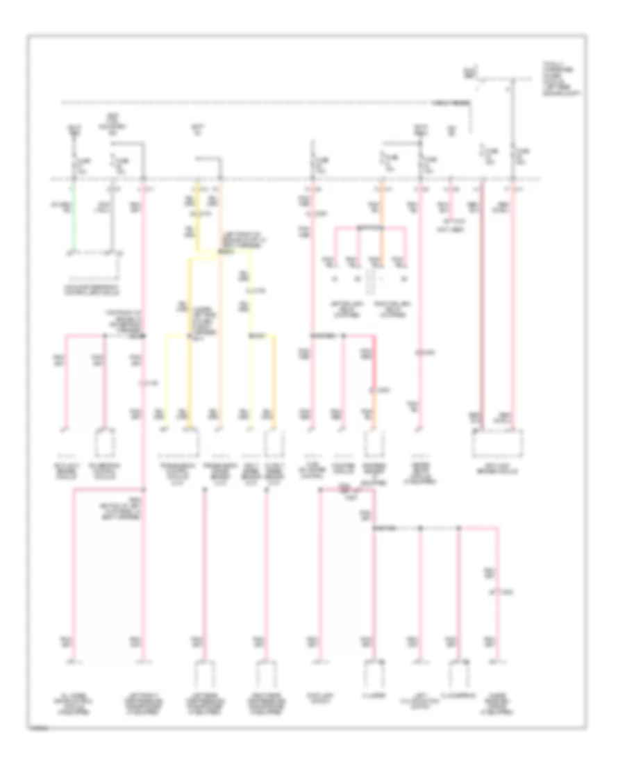 Power Distribution Wiring Diagram 3 of 3 for Jeep Compass Limited 2011