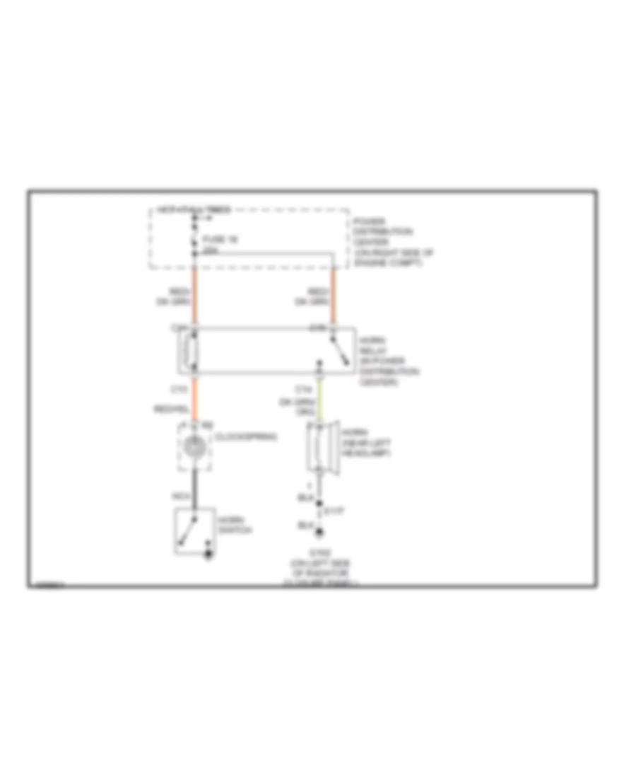 Horn Wiring Diagram for Jeep Wrangler Unlimited Rubicon 2005
