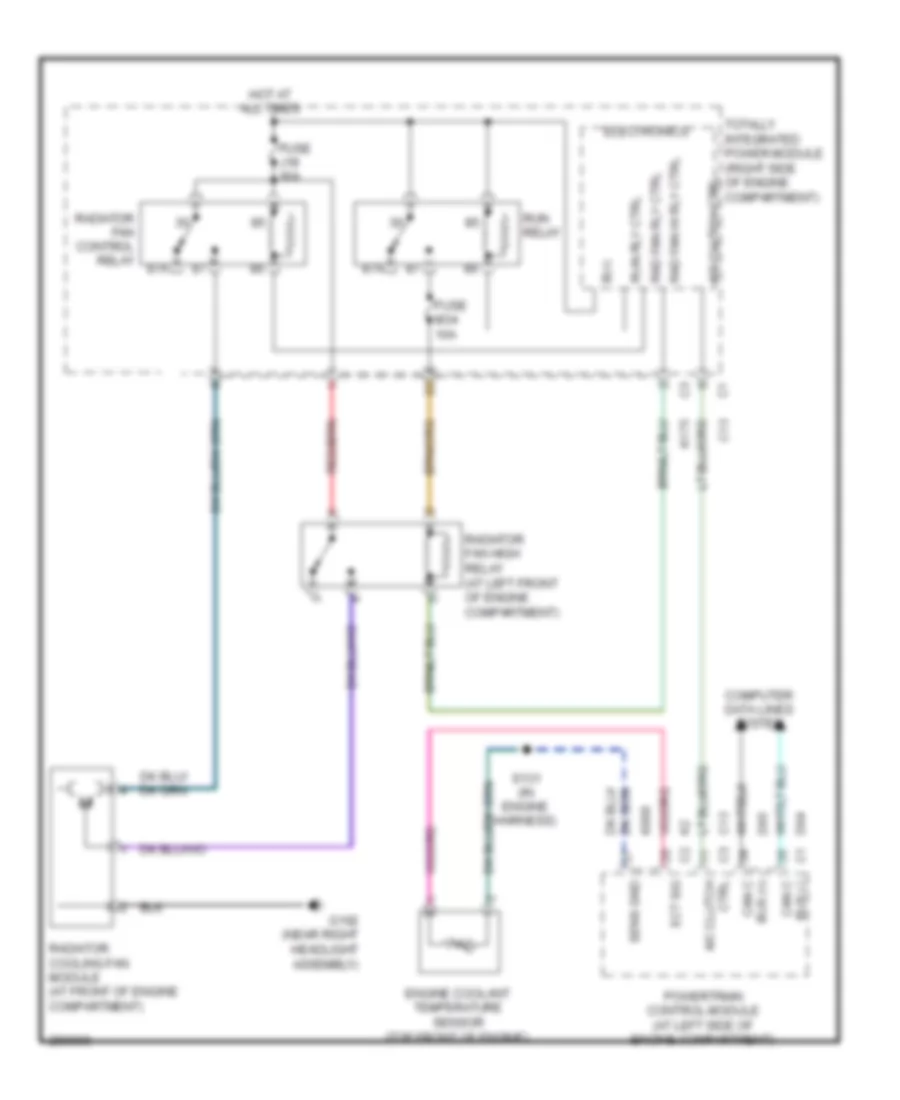 Cooling Fan Wiring Diagram for Jeep Wrangler Rubicon 2008