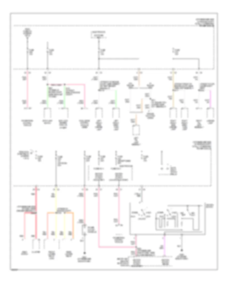 Power Distribution Wiring Diagram 2 of 2 for Jeep Wrangler Rubicon 2008