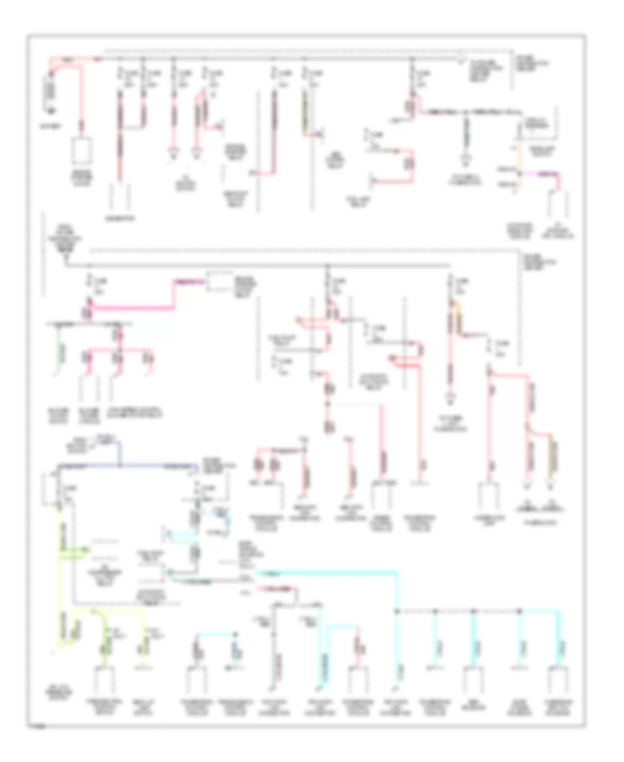 Power Distribution Wiring Diagram 1 of 3 for Jeep Grand Cherokee Laredo 1995