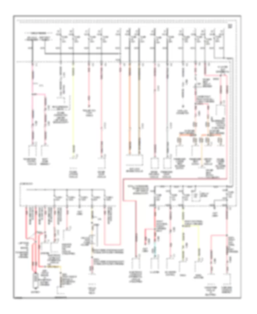 Power Distribution Wiring Diagram 1 of 4 for Jeep Grand Cherokee Laredo 2011